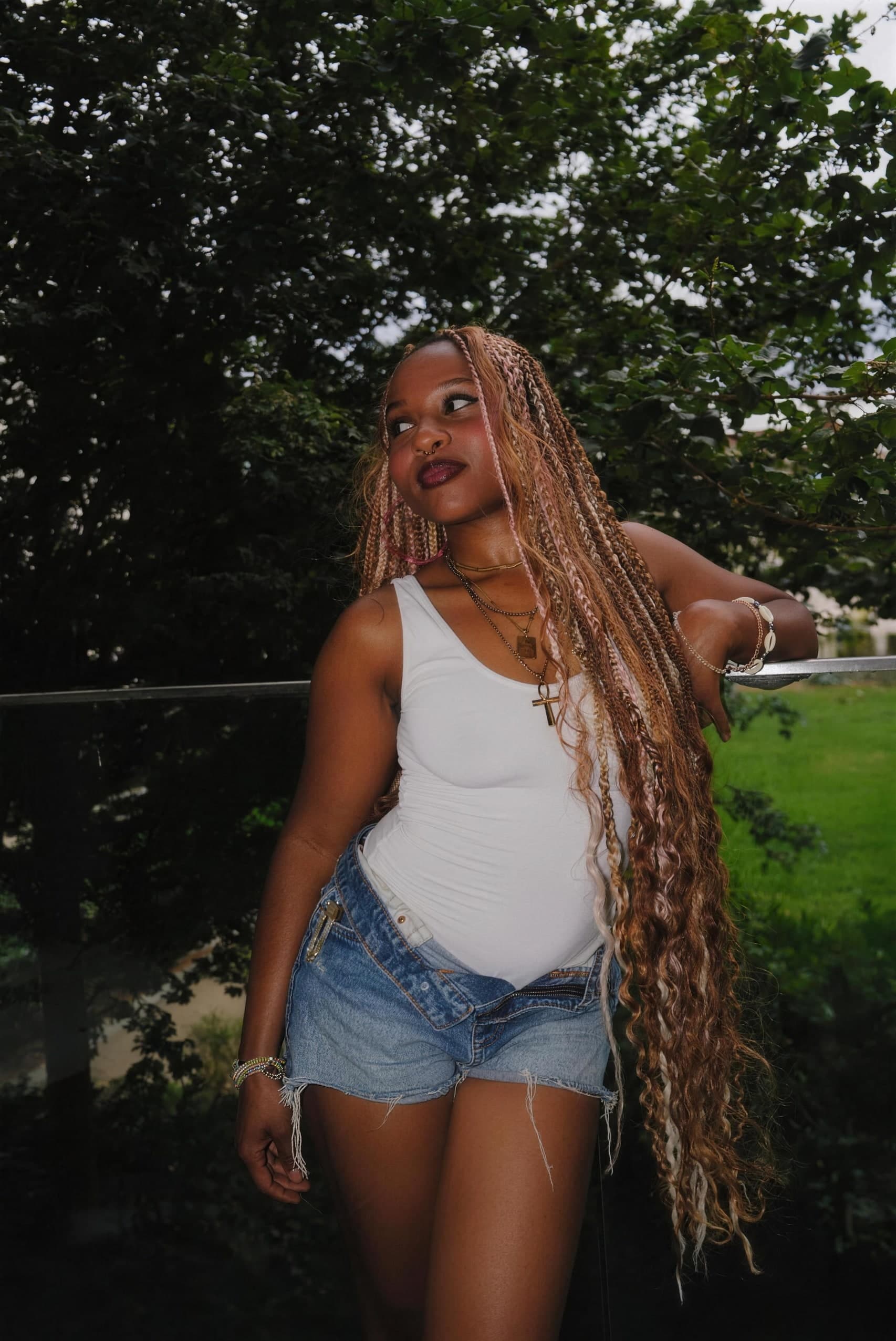 Blonde & Blush Goddess Braids