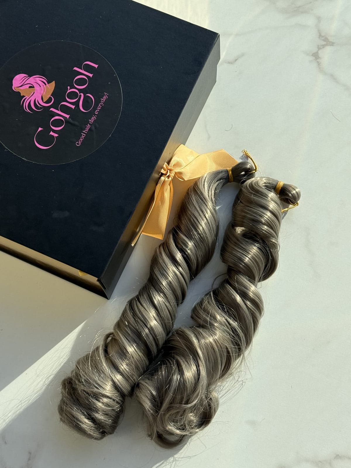 Silver Grey Loose Curl