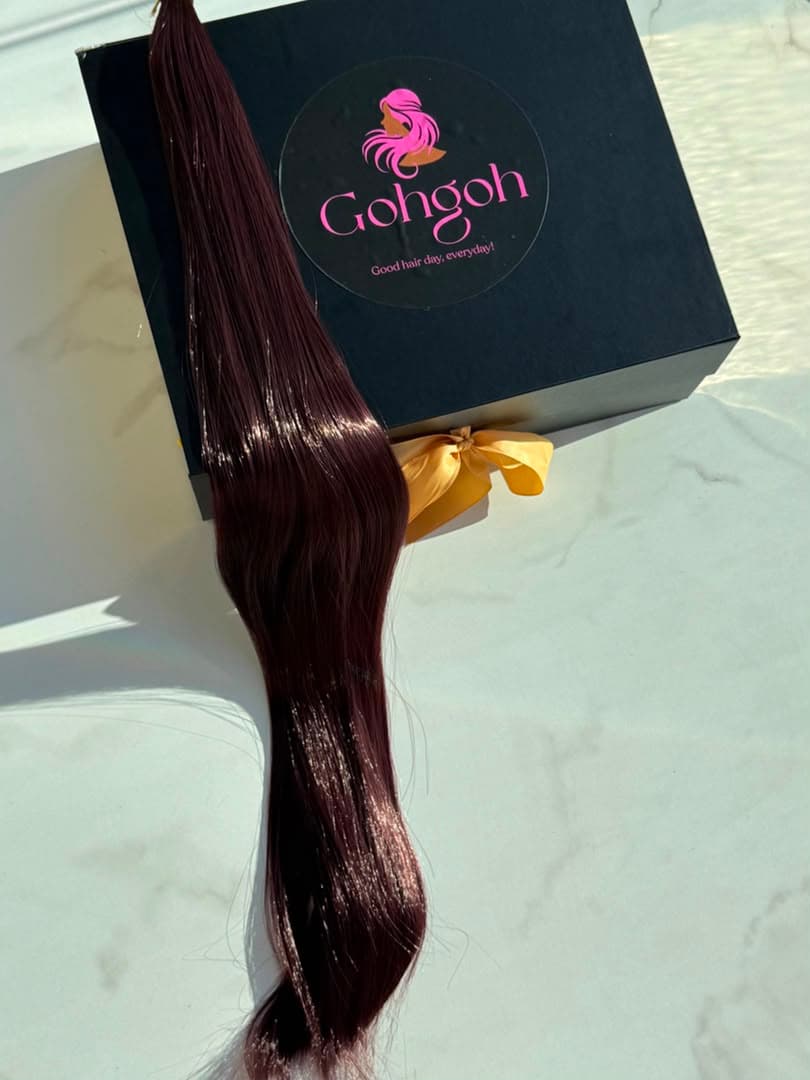 GOHGOH's Sleek Straight - Burgundy Wine