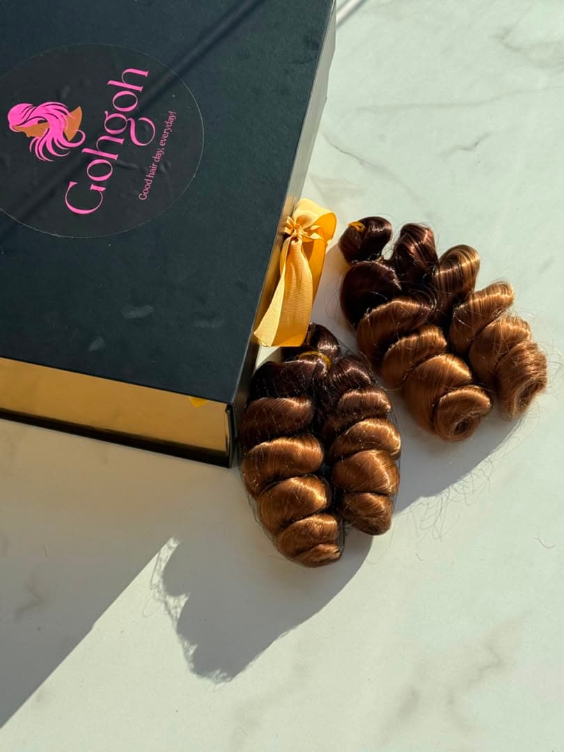 GOHGOH's Spiral Curls - Chocolate Brown Balayage