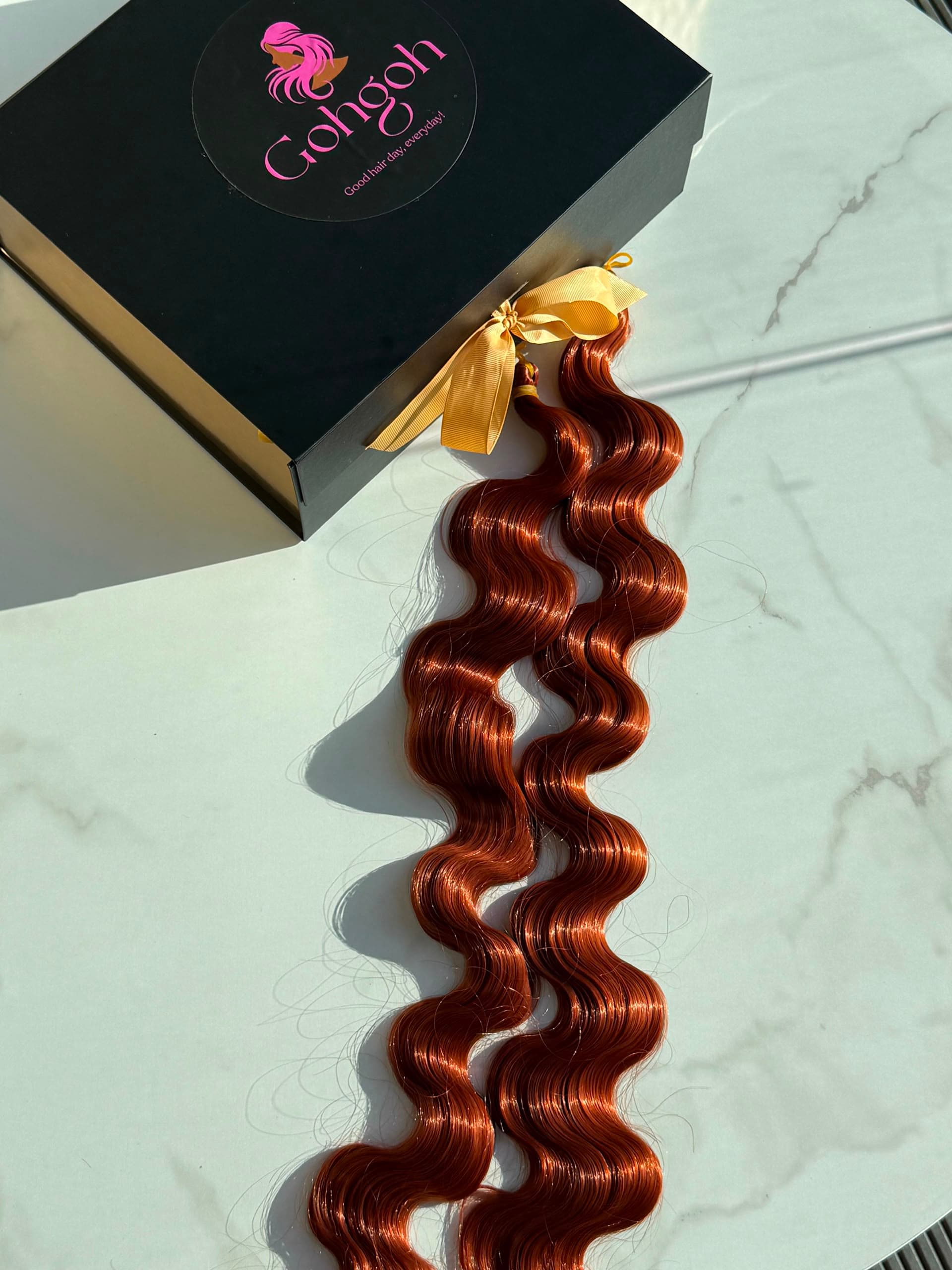 GOHGOH's Body Wave Curls - Fiery Copper