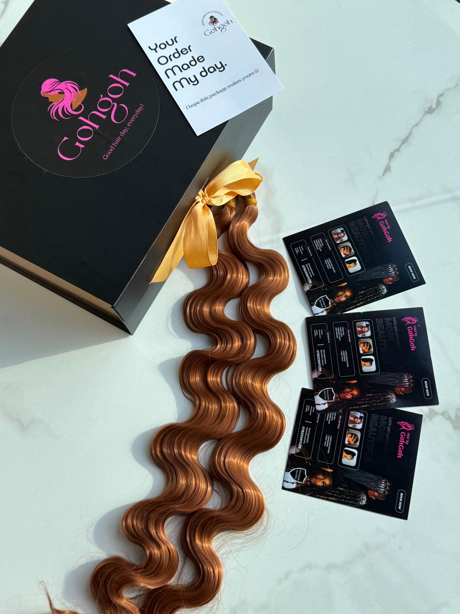GOHGOH's Body Wave Curls - Warm Golden